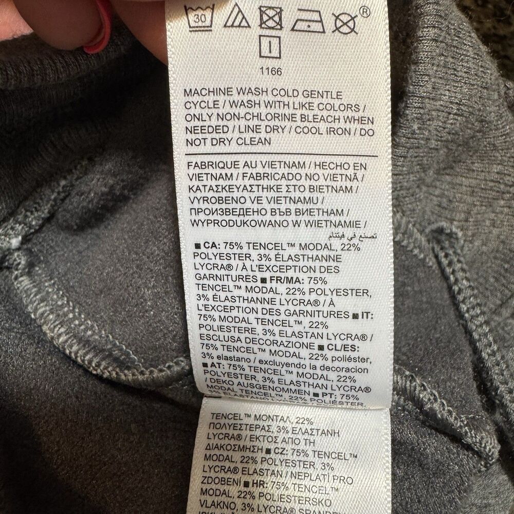 Athleta Gray Wide Leg Lounge Sweat Pants Tencel Stretchy Pockets Women’s XXS - Picture 8 of 9